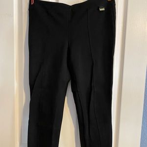 Calvin Klein black pull on work pants, size Medium